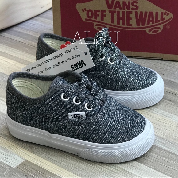 vans lurex glitter black